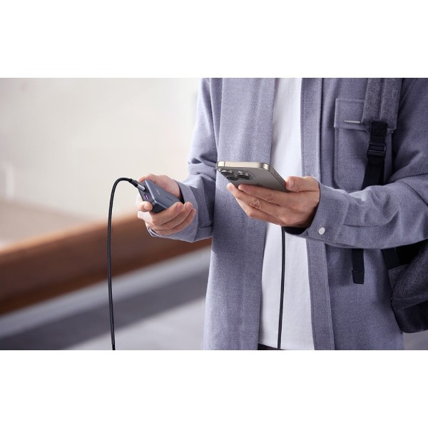 Фото - Кабель UGREEN L528 USB-C to USB-C PD 3.0 100W 2 м Space Gray (65833)